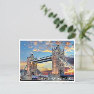 Postkarte - London Bridge, England UK