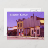 Postkarte: Longton, Kansas Postkarte (Vorne/Hinten)