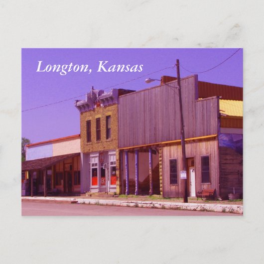 Postkarte: Longton, Kansas Postkarte (Vorderseite)