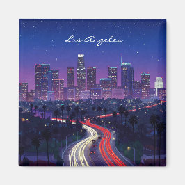 Postkarte Los Angeles Magnet