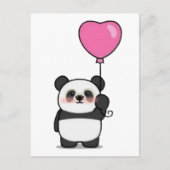 Postkarte Lover Panda / Valentinstag (Vorderseite)
