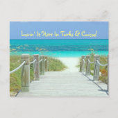Postkarte, "LOVIN' IT HIER IN TURKS & CAICOS!" Postkarte (Vorderseite)