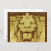 Postkarte - Löwen Kopf (Vorne/Hinten)