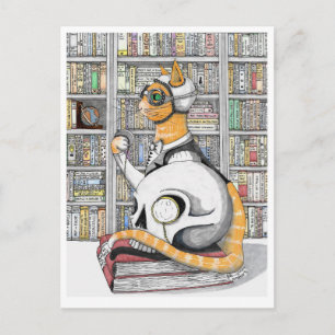 Postkarte: Luftfahrt für Katzen Postkarte