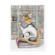 Postkarte: Luftfahrt für Katzen