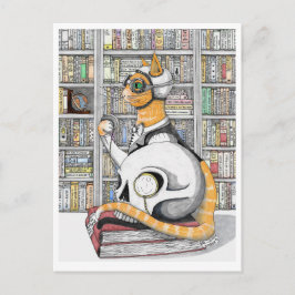 Postkarte: Luftfahrt für Katzen Postkarte