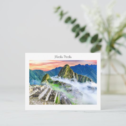Postkarte Machu Picchu (Stehend Vorderseite)