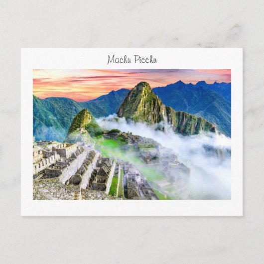 Postkarte Machu Picchu (Vorderseite)
