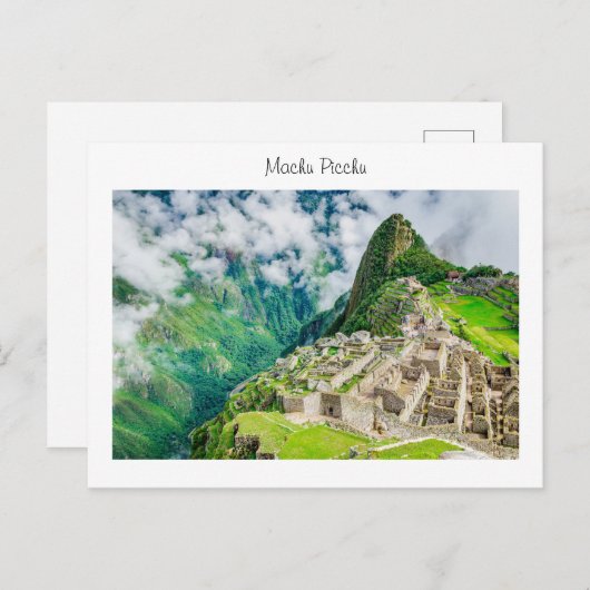 Postkarte Machu Picchu (Vorne/Hinten)