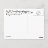 Postkarte "Mädchen im Wald" (Rückseite)