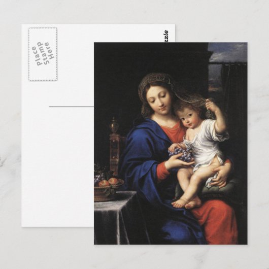 Postkarte Madonna und Kind (Vorne/Hinten)