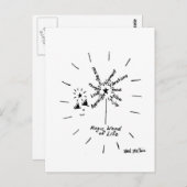Postkarte "Magic Wand of Life" (Vorne/Hinten)