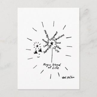 Postkarte "Magic Wand of Life"