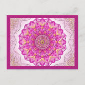 Postkarte MagicMandala Magenta (Vorderseite)