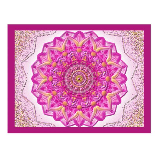 Postkarte MagicMandala Magenta