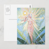 Postkarte "Mairy Art" - "Crystal Lights Fairy" (Vorne/Hinten)