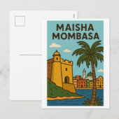 Postkarte - Maisha Mombasa (Vorne/Hinten)