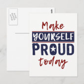 Postkarte "Make Yourself Proud" (Vorne/Hinten)
