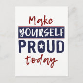 Postkarte "Make Yourself Proud" (Vorderseite)