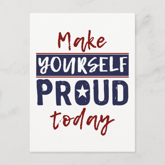 Postkarte "Make Yourself Proud" (Vorderseite)