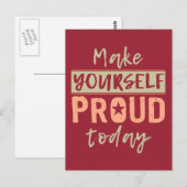 Postkarte "Make Yourself Proud" (Vorne/Hinten)