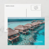 Postkarte Malediven (Vorne/Hinten)