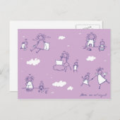 Postkarte "Mamas sind keine Engel" (Vorne/Hinten)