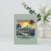 Postkarte Martinique Fort-de-France Vintage (Stehend Vorderseite)