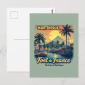 Postkarte Martinique Fort-de-France Vintage (Vorne/Hinten)