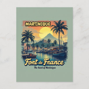 Postkarte Martinique Fort-de-France Vintage