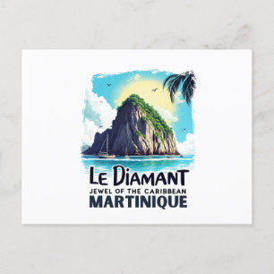 Postkarte Martinique - Illustration Le Diamant