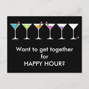 Postkarte - Martinis geht, geht, geht