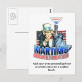 Postkarte - Martinis sollte steuerfrei sein (Vorne/Hinten)