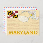 Postkarte "Maryland" (Vorne/Hinten)
