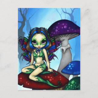 Postkarte "Masked Fairy on the Mushrooms"