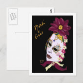 Postkarte Masquerade (Vorne/Hinten)