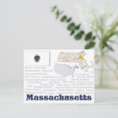 Postkarte "Massachusetts" (Stehend Vorderseite)