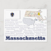 Postkarte "Massachusetts" (Vorderseite)