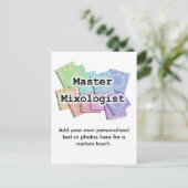 Postkarte - MASTER MIXOLOGIST (Stehend Vorderseite)