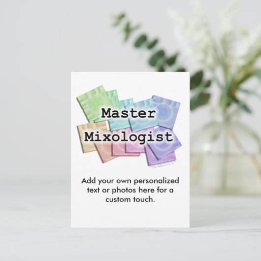 Postkarte - MASTER MIXOLOGIST (Stehend Vorderseite)