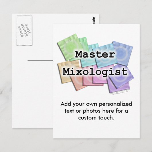 Postkarte - MASTER MIXOLOGIST (Vorne/Hinten)