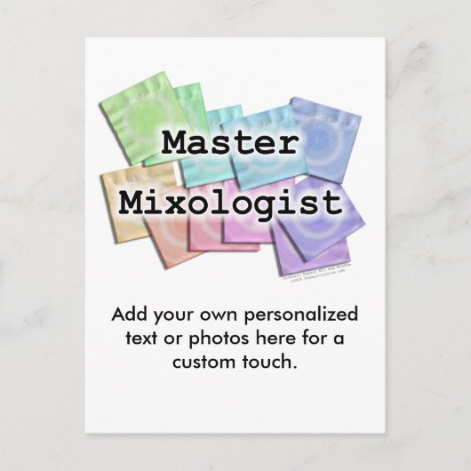 Postkarte - MASTER MIXOLOGIST (Vorderseite)
