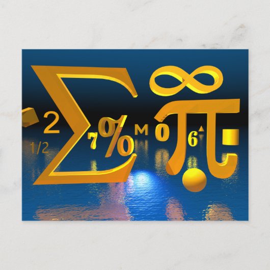 Postkarte Mathematik (Vorderseite)