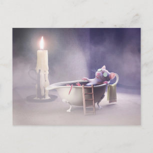 Postkarte: Mäuse Wellness & Wellness-Center Postkarte