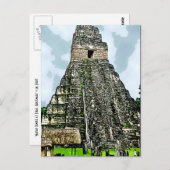 Postkarte: Maya-Tempel in Tikal, Guatemala Postkarte (Vorne/Hinten)