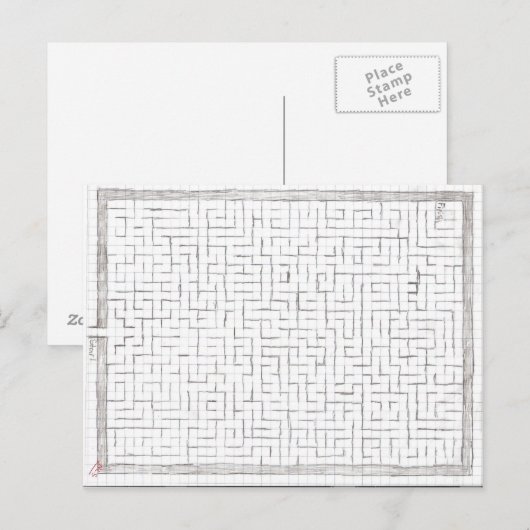 Postkarte Maze 1 (Vorne/Hinten)