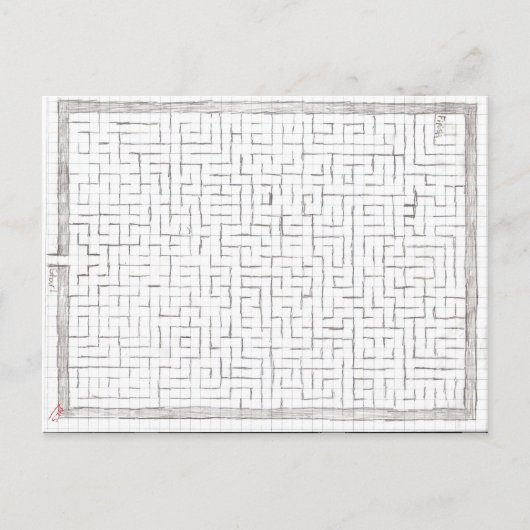 Postkarte Maze 1 (Vorderseite)