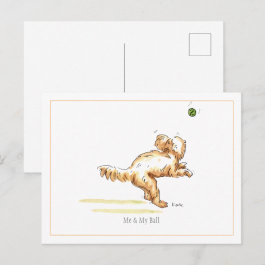 Postkarte "Me & My Ball" (Vorne/Hinten)