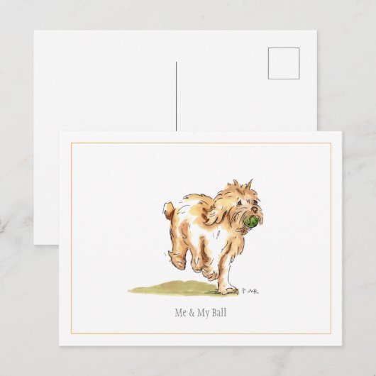Postkarte "Me & My Ball" (Vorne/Hinten)