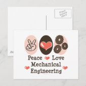 Postkarte "Mechanische Liebe" (Vorne/Hinten)